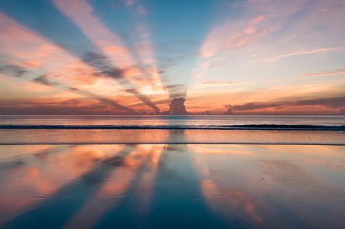 Peaceful sunrise at Daytona Beach