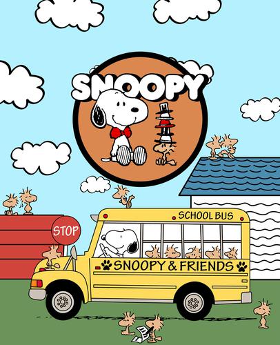 Peanuts school bus