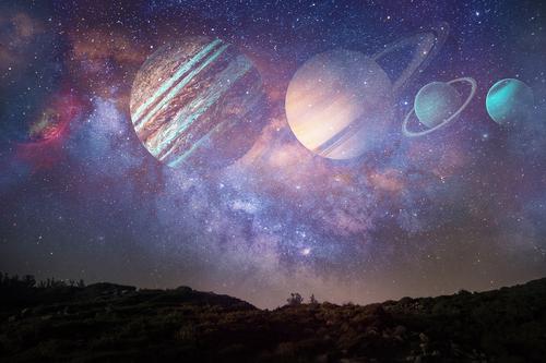 Planets in the sky