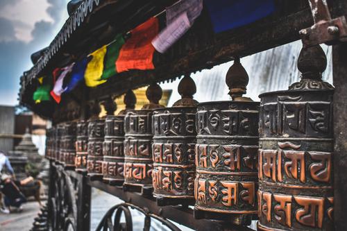 Prayer wheels, Kathmandu