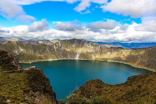 Quilotoa Lake in Ecuador