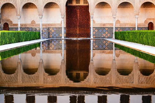 Reflection of the Alhambra Palace