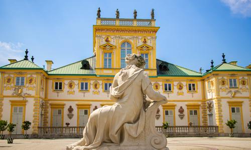 Estatua en el Palacio del Rey Jan III, Polonia