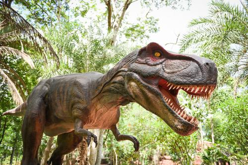 Estatua de un Tiranosaurus Rex