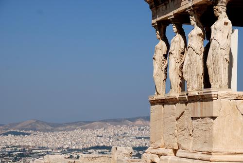 Estátuas no Partenon