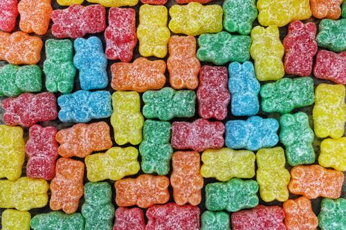 Sugary gummy bears