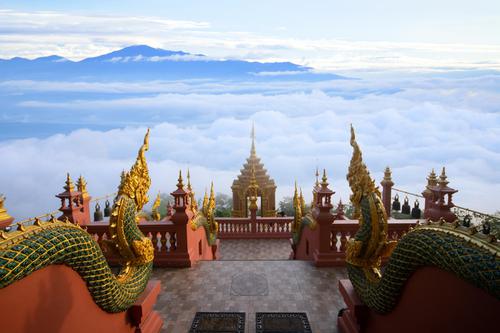 Temple above the clouds