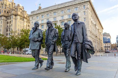 Estatua de los Beatles en Liverpool