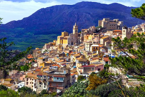 Village Caccamo in Sicily