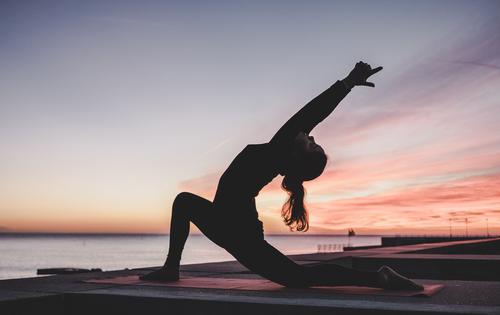 Yoga at sunrise